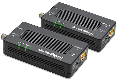 ScreenBeam Bonded Moca 2.0 Network Adapter for High Speed Internet, Ethernet Over Coax - Starter Kit (Model: ECB6200K02)