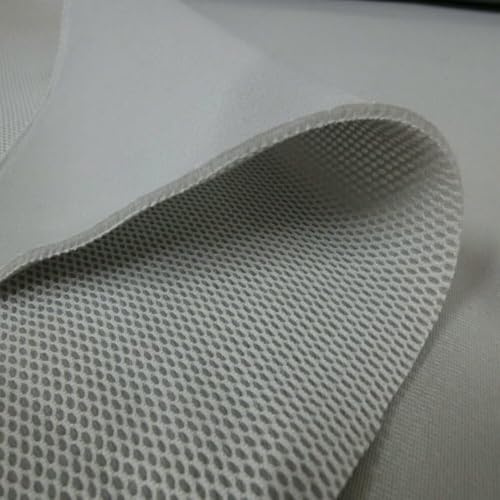 FABRICS-CITY GRIS CLARO TELA DE MALLA 3D 4 MM PARA ROPA DEPORTIVA, COJINES, CALZADO, TRANSPIRABILIDAD, ACOLCHADO, RESISTENTE, FLEXIBLE, TEJIDO DE PUNTO, PROYECTOS DIY, 3977
