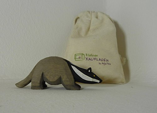 Dachs groß von Lotte Sievers-Hahn 3,5 cm mit Baumwollbeutel Krippenfigur