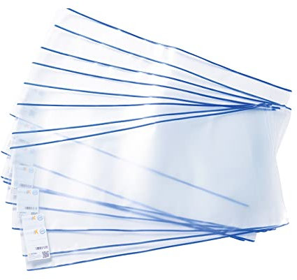 HERMA 7290 Buchumschläge 29 x 54 cm HERMÄX Classic, 10 Stück, Buchhüllen mit Beschriftungsetikett & Kantenschutz aus abwischbarer Polypropylen-Folie, Buchschoner Set für Schulbücher, transparent