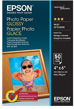 Epson C13S042547 Fotopapier, 200 g/m² weiß, 10 x 15 cm