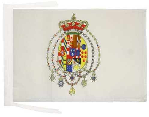 BANDIERA REGNO DELLE DUE SICILIE 1816 45x30cm - BANDIERINA SICILIANA - ITALIA 30 x 45 cm cordicelle - AZ FLAG