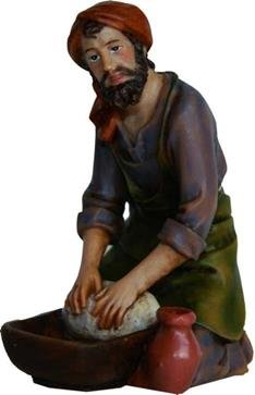 Krippenfiguren Töpfer, geeignet für 11-12cm Figuren, handbemalen