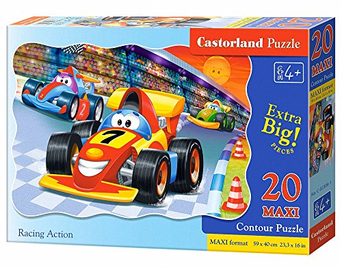 Castorland Premium Maxi Racing Action Jigsaw Puzzle (20-Piece, Multi-Colour)