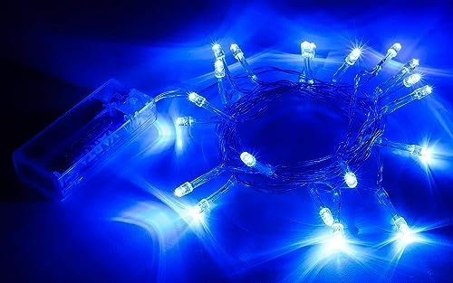 Toyland® Battery Operated Fairy Lights – 20 Blue LED'S - Stunning Home Décor - DIY Wedding Decoration – Indoor Use