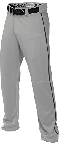 Easton MAKO 2 Baseballhose, Erwachsene, Größe L, Grau/Marineblau