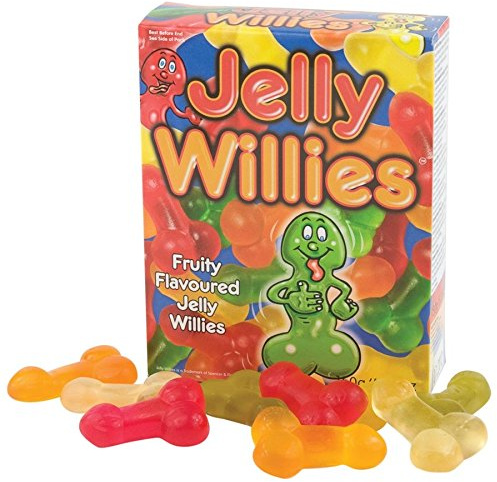 Naughty Dinner Party Food - Jelly Willies - Novelty and Fun Gift/Present for Her, Women, Ladies Birthday or Christmas