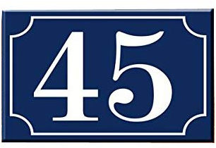 French Style House Number Plaque