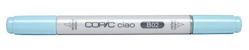 COPIC Ciao Marker Typ B - 02, Robin's Egg Blue, vielseitiger Layoutmarker, mit einer mittelbreiten und einer Brush-Spitze