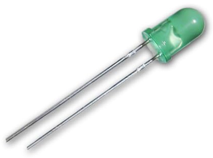 world-trading-net - 25 LEDs 5mm diffus grün Typ WTN-5-3800gr, Leuchtdiode, bedrahtet, Diode leuchtend, als Bauteil