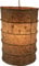 GURU SHOP Runde Papier Hängelampe, Lokta Papierlampenschirm Everest, Handgeschöpftes Papier - Beige, 40x28x28 cm