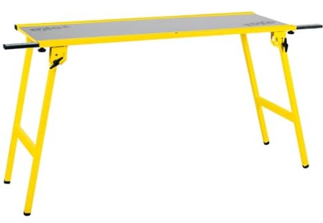 TOKO Workbench 110x50cm, Stabiler klappbarer Wachstisch für die Präparation von Ski und Snowboards (Aluminium-Tischplatte, 110 x 50 cm Arbeitsfläche, inkl. Auszugsstangen)