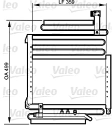 Valeo Kondensator, Klimaanlage 814296 | Kompatibel mit: AUDI 80 B4 Avant, 80 B4 Stufenheck, COUPE B3