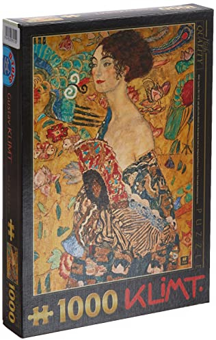 D-Toys Puzzle Gustav Klimt - Donna Con Ventaglio 1000 pezzi