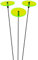 SUNPLAY Sonnenfänger - 3 Stück zu je 5 cm Durchmesser in GRÜN + 35 cm Schwingstäbe - Made in Germany - Hängend - Modern - Ideal für Garten, Balkon, Terrasse und Wohnung - Weihnachten