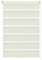 Gardinia 31311 Easyfix Doppelrollo 90 x 220 cm mit einfacher Montage auf dem Fensterflügel durch Kleben oder Klemmen, Creme