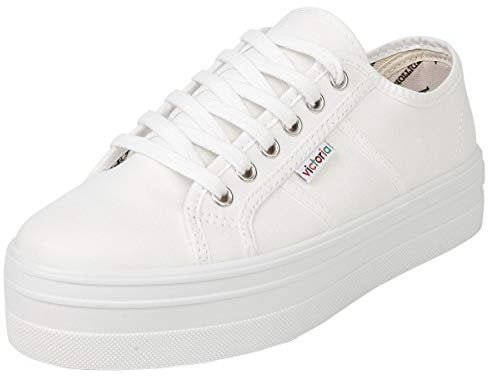 victoria Womens Barcelona Platforms Trainers White