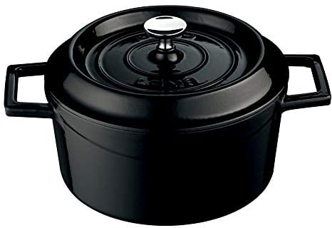 LAVA Cookware LV Y TC 28 K2 pirofila Rotonda, Diametro 28 cm, Ghisa, Nero