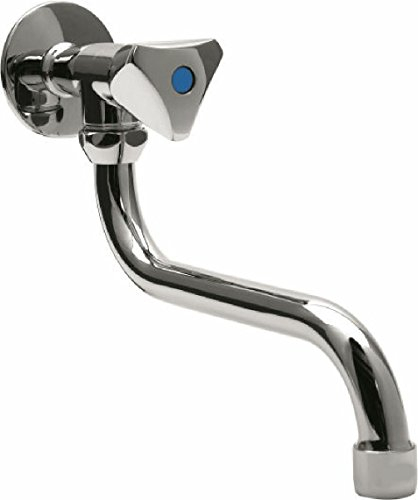 tecuro Wand- Schwenkventil - Auslaufventil mit Schwenkauslauf 200 mm für Küche/Keller