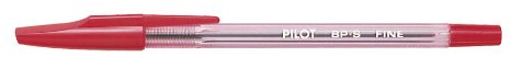 PILOT Kugelschreiber BP-S-F, feine Spitze, Rot, 3 Stück