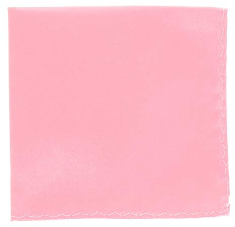 Pochette Costume Rose Pale - Mouchoir de Poche Homme Rose clair - Accessoire Carré Poche de Veste - Mariage, Cérémonie