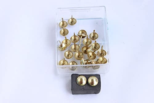 Telliswelt 100 Qualitäts Ziernägel Polsternägel Nagel - Made in Germany- 11mm Gold