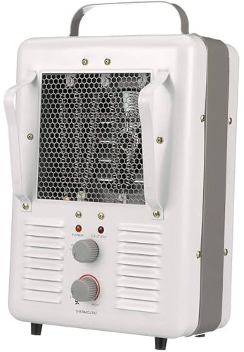 TPI Corporation 188TASA Fan Forced Portable Heater – Milk House Style Fan, 1500/1300W, 120V, Durable Winter Care Accessory. Genuine Heating Equipment white/off-white