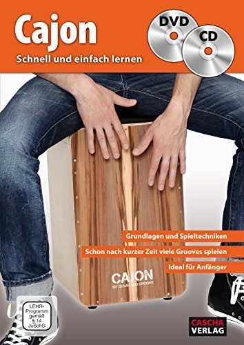 Cajon - schnell und einfach lernen + CD + DVD: Grundlagen und Spieltechniken - Schon nach kurzer Zeit viele Grooves spielen - Ideal für Anfänger - DVD ... Playbacks zum Mitspielen - Mit vielen Fotos von Hage. Helmut (2013) Broschiert