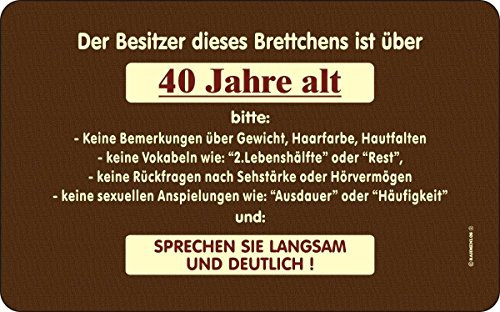 Original RAHMENLOS® Schneidbrettchen: Besitzer über 40