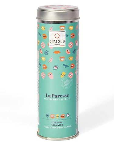 QUAI SUD Thé Noir Péchés Capitaux La Paresse | 65g | Vanille-Pain d'Épices-Miel