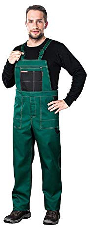 REIS MMSNB_52 Multi Master Schutzlatzhose | Latzhose Herren, Arbeitslatzhosen Männer | Grün-Schwarz | 52 Größe