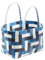 Tasche aus Kunststoff, bunt kariert