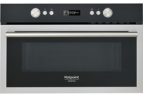 Hotpoint MD 664 IX HA Forno microonde, 1000 W, 31 Litri, Metallo, Nero