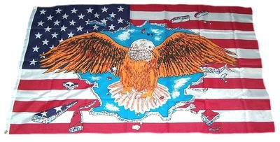 Fahne / Flagge USA Adler NEU 90 x 150 cm Flaggen