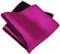 TigerTie gewebtes Designer Satin Seideneinstecktuch in beere/magenta/purple Uni einfarbig - Pochette 30 x 30 cm - Einstecktuch 100% reine Seide