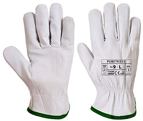 Portwest Oves Fahrerhandschuh, Farbe: Grau, Größe: XL, A260GRRXL
