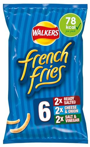 Walkers French Fries Variety Sharing Snacks, 6x18 g