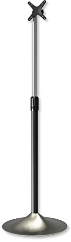 Techly 022632 Supporto a Pavimento Colonna a Base Circolare per TV LCD/LED 13-27 Silver