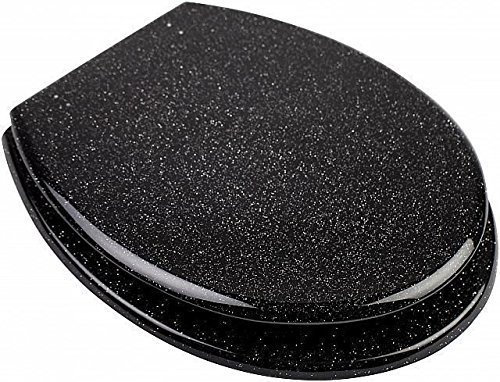 A GLITTER TOILET SEAT (Black)