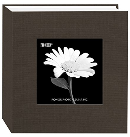 Pioneer Fotoalbum mit 100 Taschen, Stoffrahmen, Warmmokka
