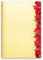 50 Blatt Briefpapier Weihnachten ROTE WEIHNACHTSSTERNE - DIN A5 Format - Paper-Media