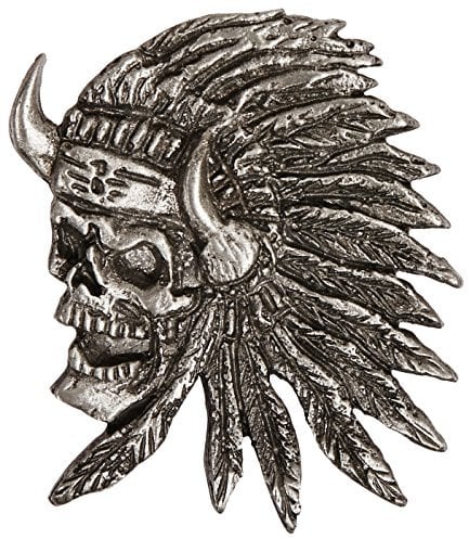 Hot Leathers Indischer Totenkopf-Anstecker