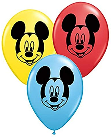 Qualatex 45336 rund spezielle Sortiment Disney Mickey Maus Latex Luftballons, 12,7 cm