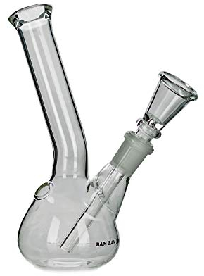 Glasbong von BamBamBhole® - Höhe 16cm - 14,5er Schliff inkl. Siebe - TOP!