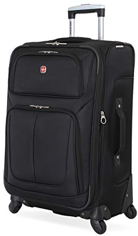 SwissGear Sion Softside-Gepäck mit Spinnrollen, schwarz (Schwarz) - 6283424171-2