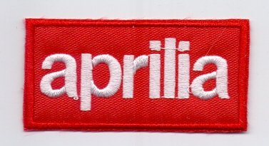 Applikation Aufbügler Patches Stick Emblem Aufnäher Abzeichen APRILIA Logos F1, Moto GP & Sponsoren, Logos F1, Moto GP & Sponsors