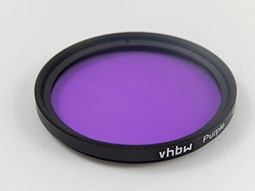 vhbw Universal Farbfilter lila kompatibel mit Kamera Objektiven mit 55mm Filtergewinde - Lilafilter