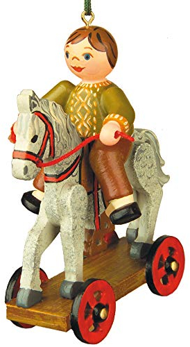 Hubrig-Volkskunst Baumbehang Der erste Ausritt * Höhe 7,5cm