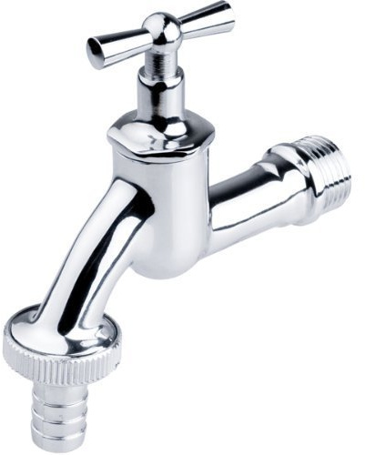Pepte 5902626235680 037a Garten BIB Wasserhahn, Silber