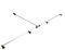 Drucksprühgerät Zubehör Birchmeier Alu Sprühbalken schraubbar, max. 12 bar, mit 4 Düsen